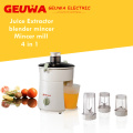 Geuwa Juice Ectractor im Mixer Fleischwolf Mill 4 in 1